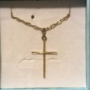 Gold cross necklace m